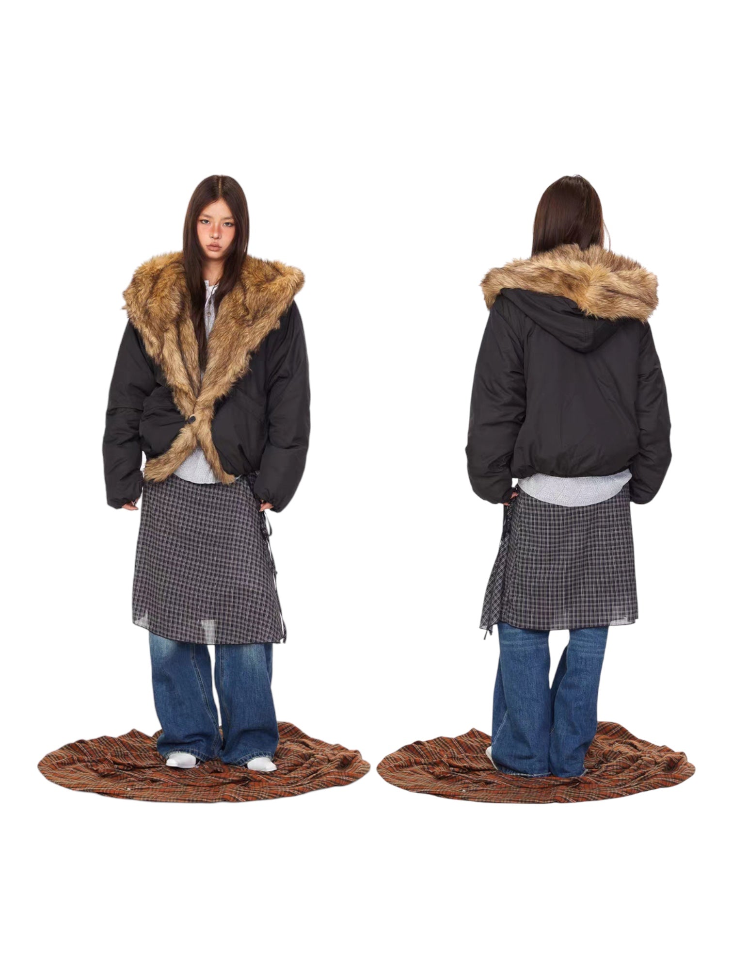 [BOGO DEAL] GKIKZ ELEMENTAL FURSTORM™ COTTON FAUX FUR HOODED JACKET