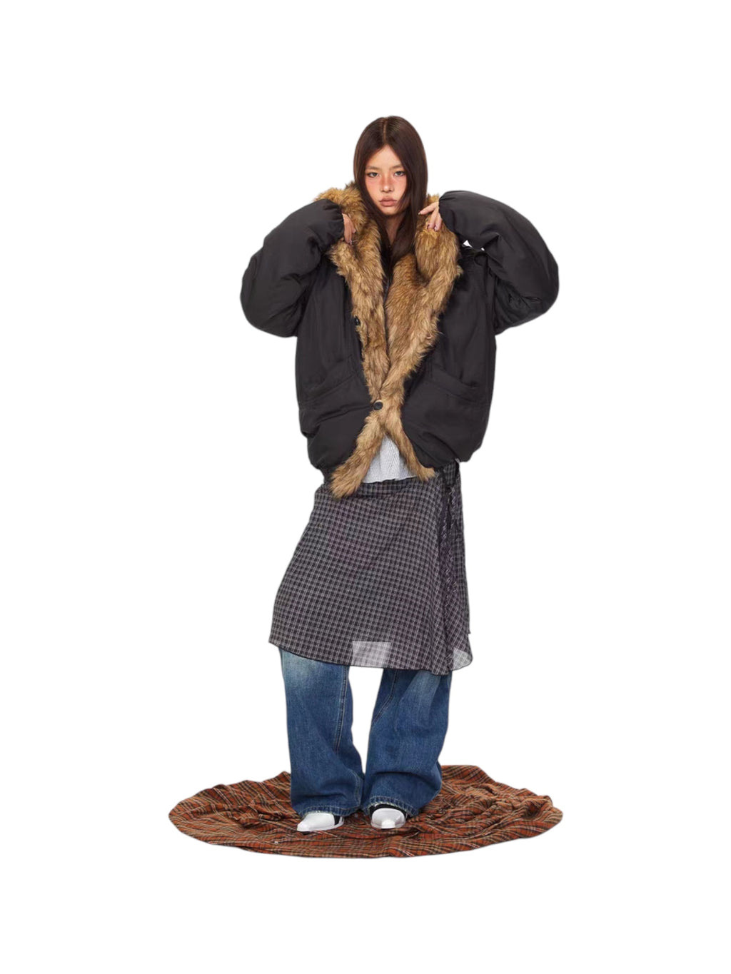Elemental Furstorm™ Cotton Faux Fur Hooded Jacket