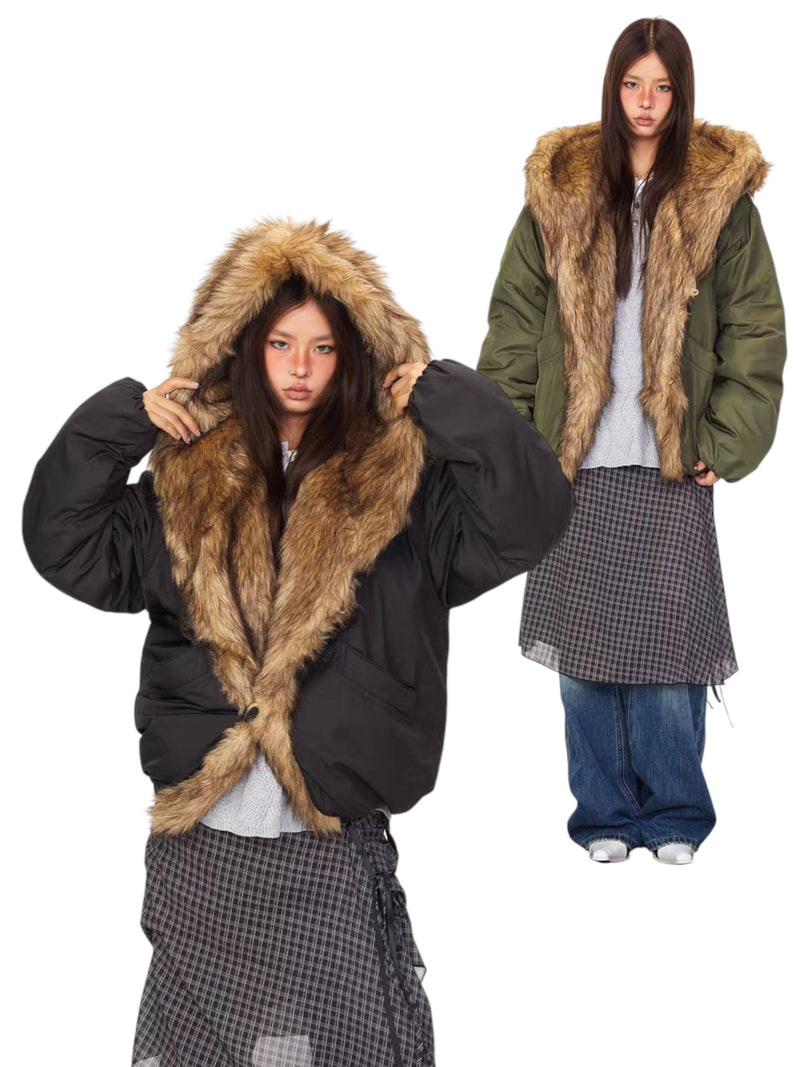 [BOGO DEAL] Elemental Furstorm™ Cotton Faux Fur Hooded Jacket