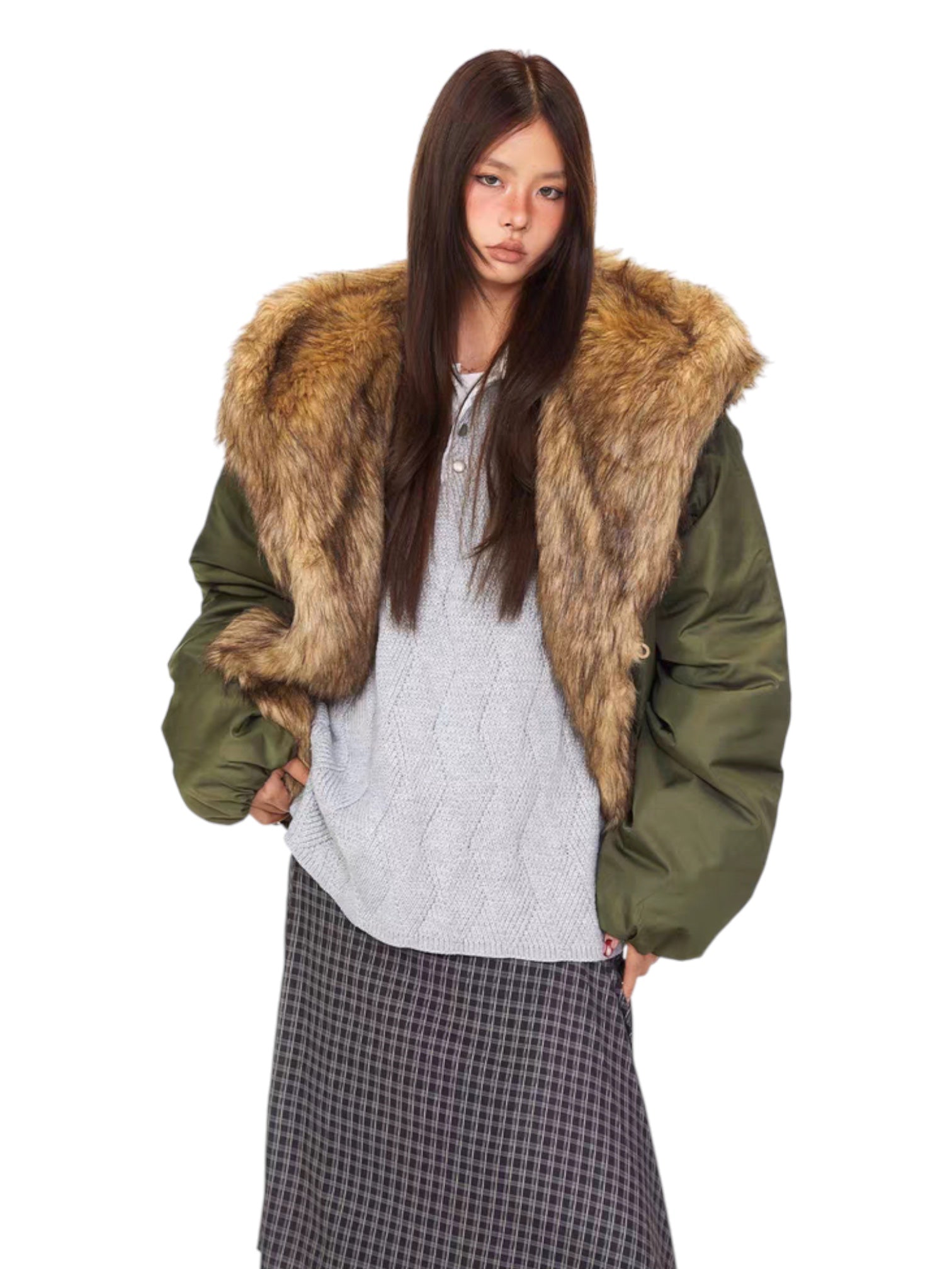 Elemental Furstorm™ Cotton Faux Fur Hooded Jacket