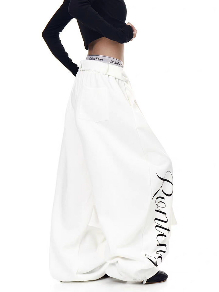 GKIKZ RONTENG INFERNO WIDE-LEG PANTS
