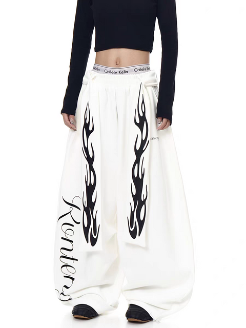 Ronteng Inferno Wide-Leg Pants