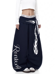 GKIKZ RONTENG INFERNO WIDE-LEG PANTS