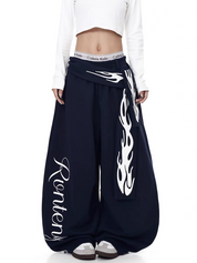 GKIKZ RONTENG INFERNO WIDE-LEG PANTS