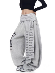 Rock Reverb Graphic Wide-Leg Pants