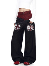 Union Code Flannel Patch Jeans