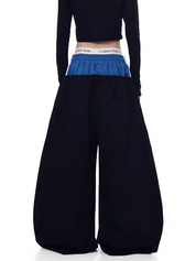 Ser Patch Double Waist-Leg Sweatpants
