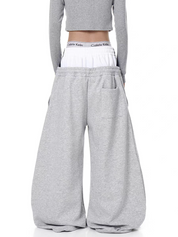 Ser Patch Double Waist-Leg Sweatpants