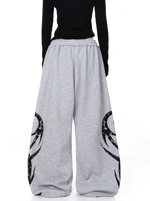 Tribal Print Relaxed Fit Sweatpants