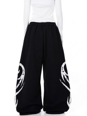 GKIKZ TRIBAL PRINT RELAXED FIT SWEATPANTS