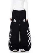 Tribal Print Relaxed Fit Sweatpants
