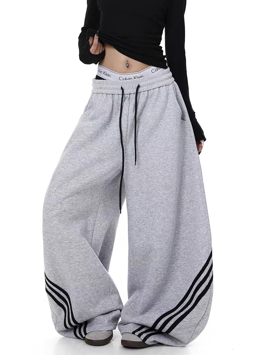 Triplane Wide-Leg Track Pants