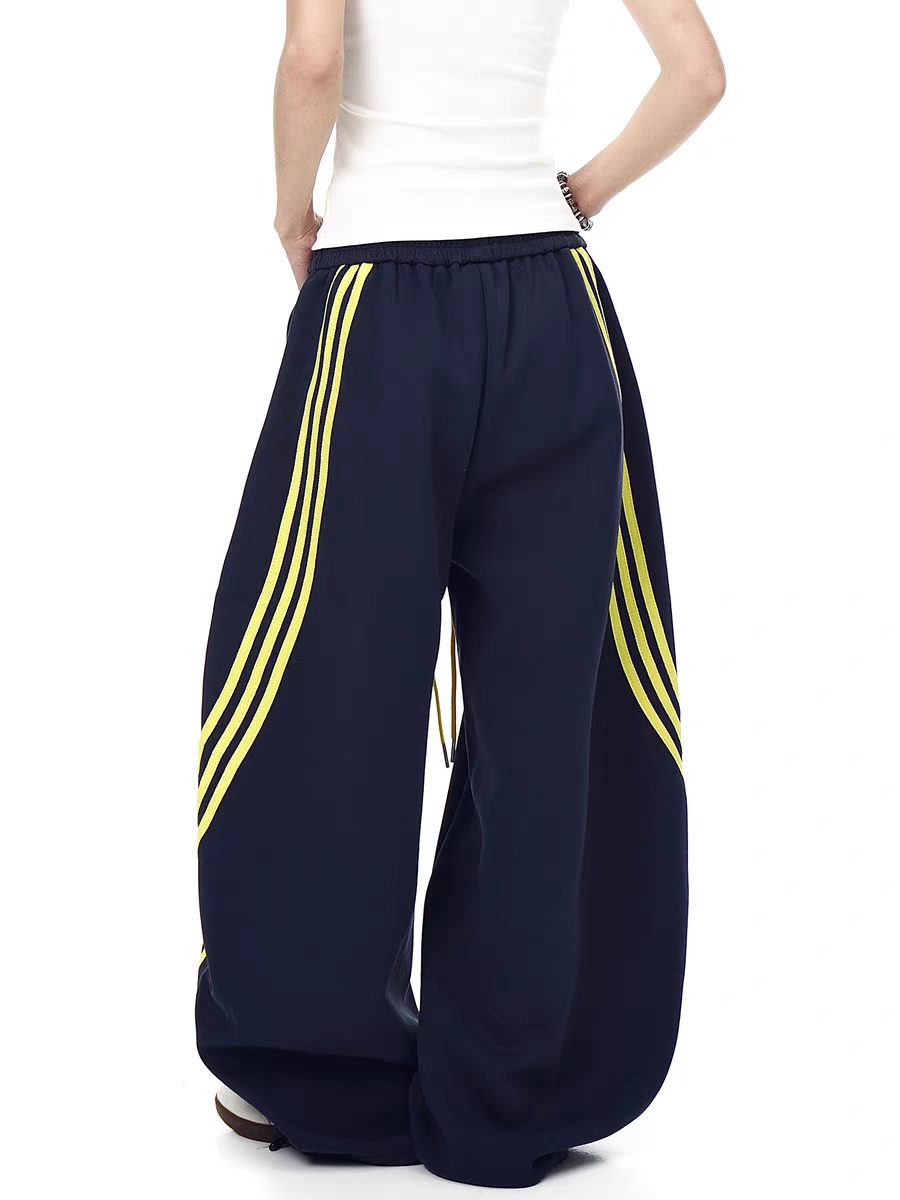 Triplane Wide-Leg Track Pants