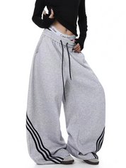 Triplane Wide-Leg Track Pants