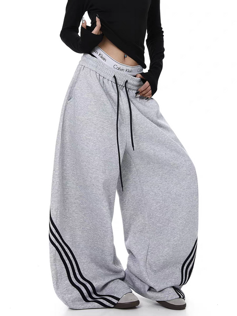 Triplane Wide-Leg Track Pants