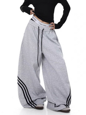Triplane Wide-Leg Track Pants