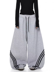 Triplane Wide-Leg Track Pants