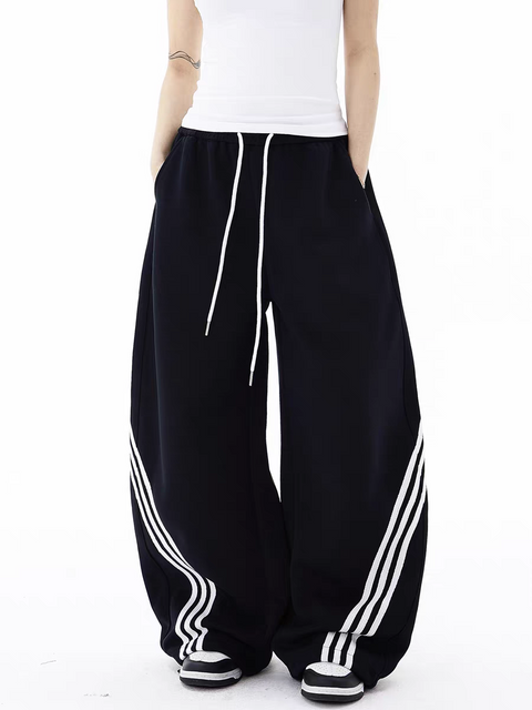 Triplane Wide-Leg Track Pants