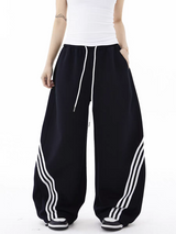 Triplane Wide-Leg Track Pants
