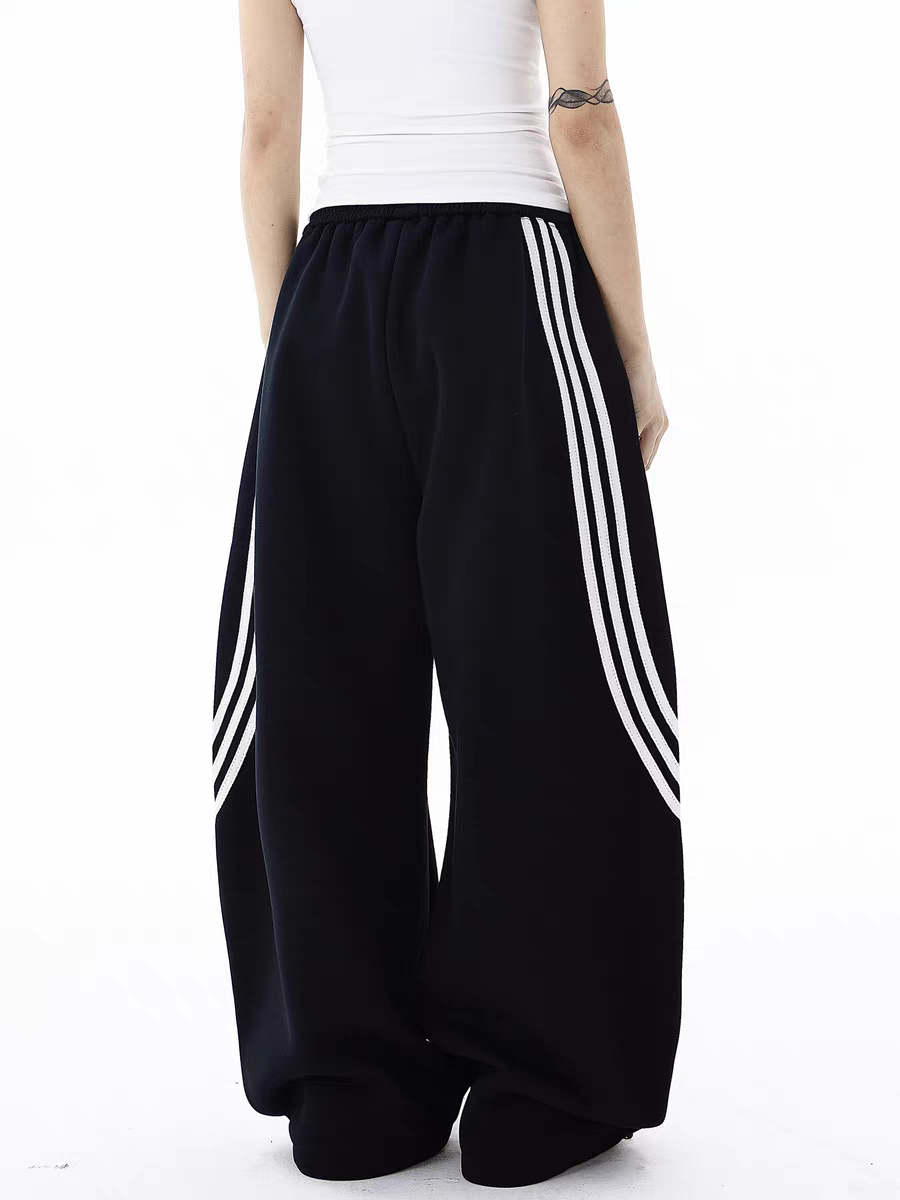 Triplane Wide-Leg Track Pants