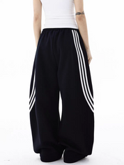 Triplane Wide-Leg Track Pants
