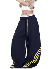 Triplane Wide-Leg Track Pants