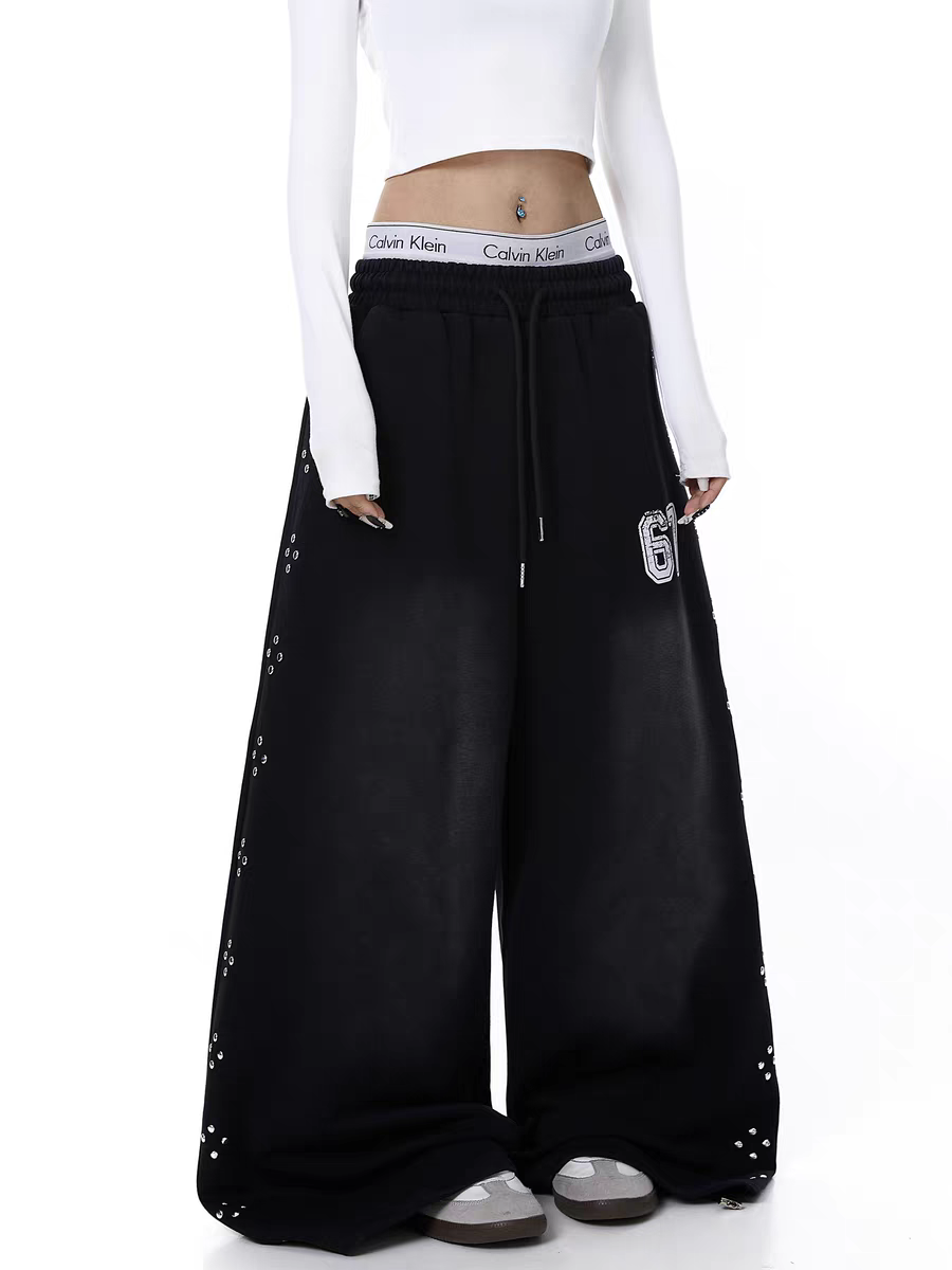 GKIKZ 67 SPARK WIDE-LEG CROPPED PANTS
