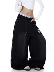 GKIKZ 67 SPARK WIDE-LEG CROPPED PANTS