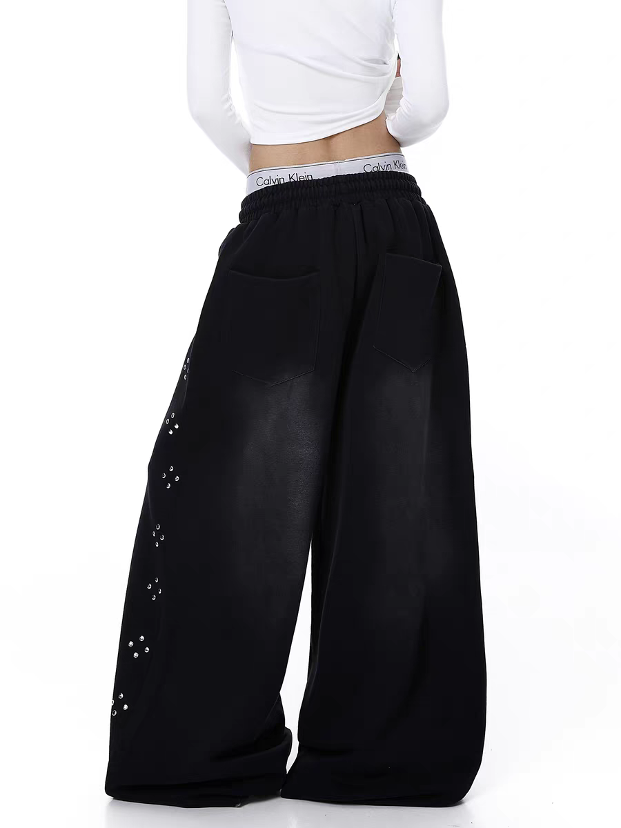 GKIKZ 67 SPARK WIDE-LEG CROPPED PANTS