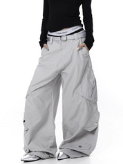 GKIKZ MID-RISE SCIMITAR PANTS
