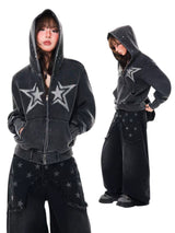 GKIKZ STARGAZER RHINESTONE HOODIE - COZY LIMITED EDITION