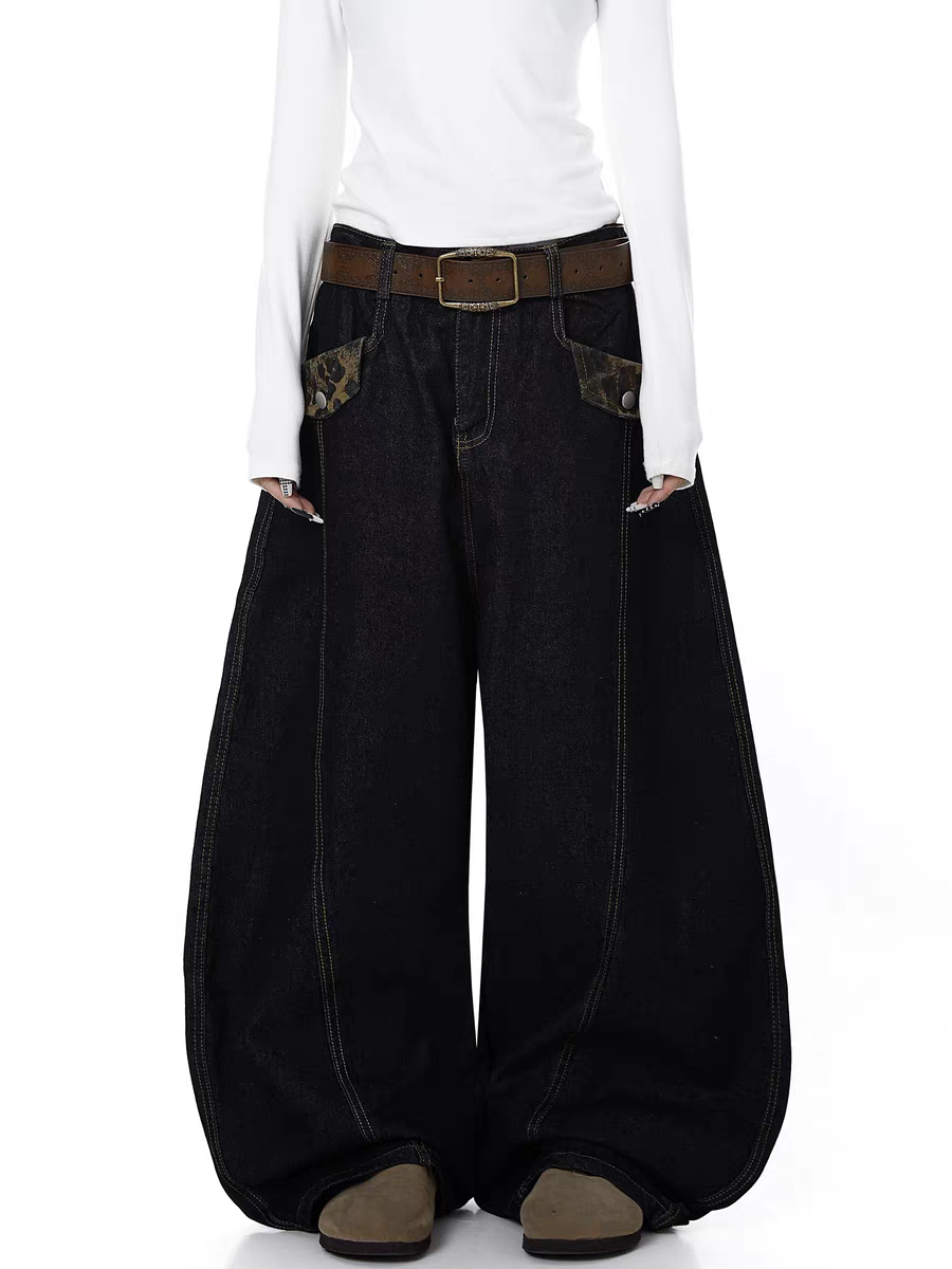 Vintage Distressed Scimitar Denim