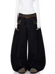 Vintage Distressed Scimitar Denim