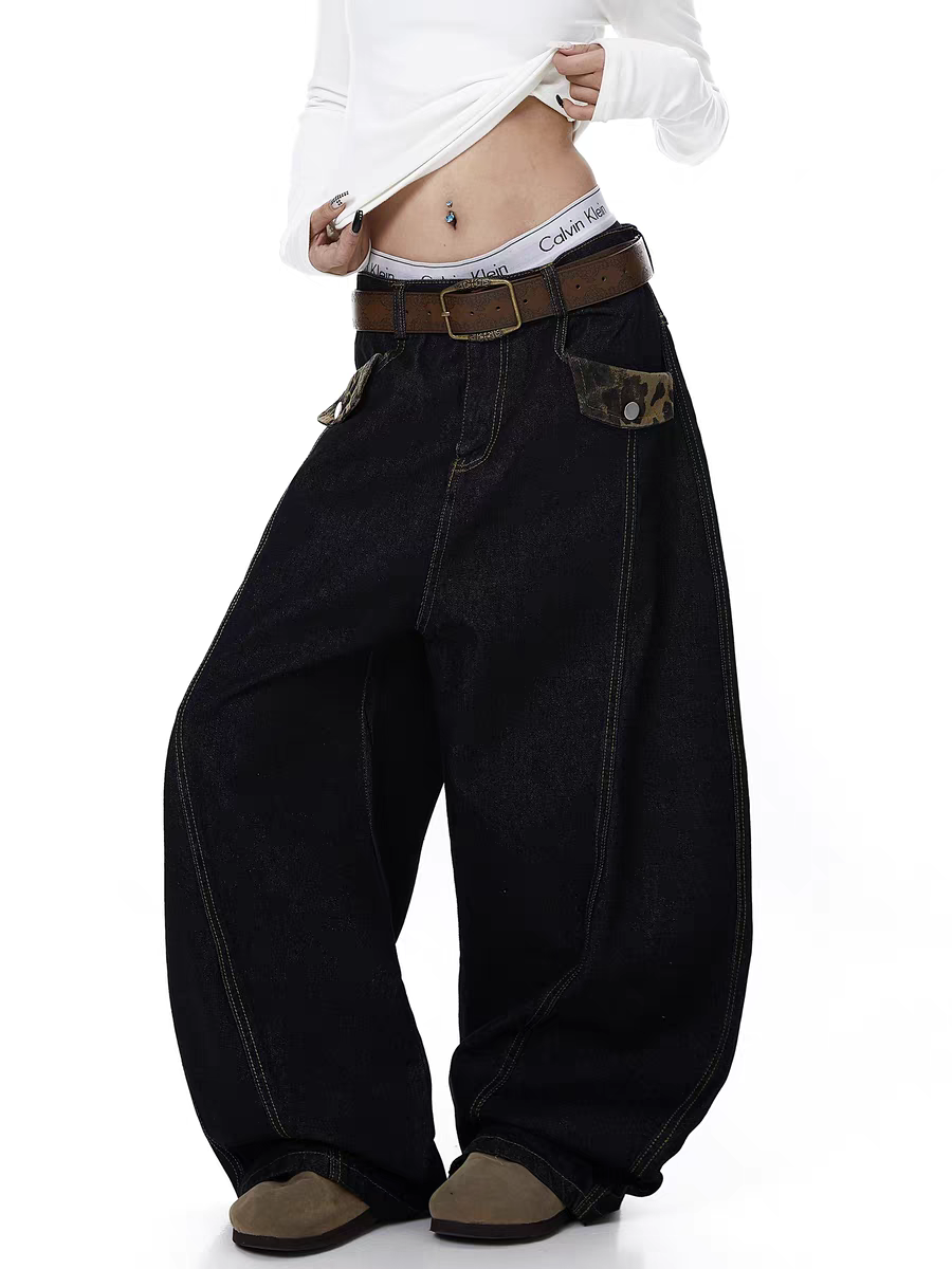 Vintage Distressed Scimitar Denim
