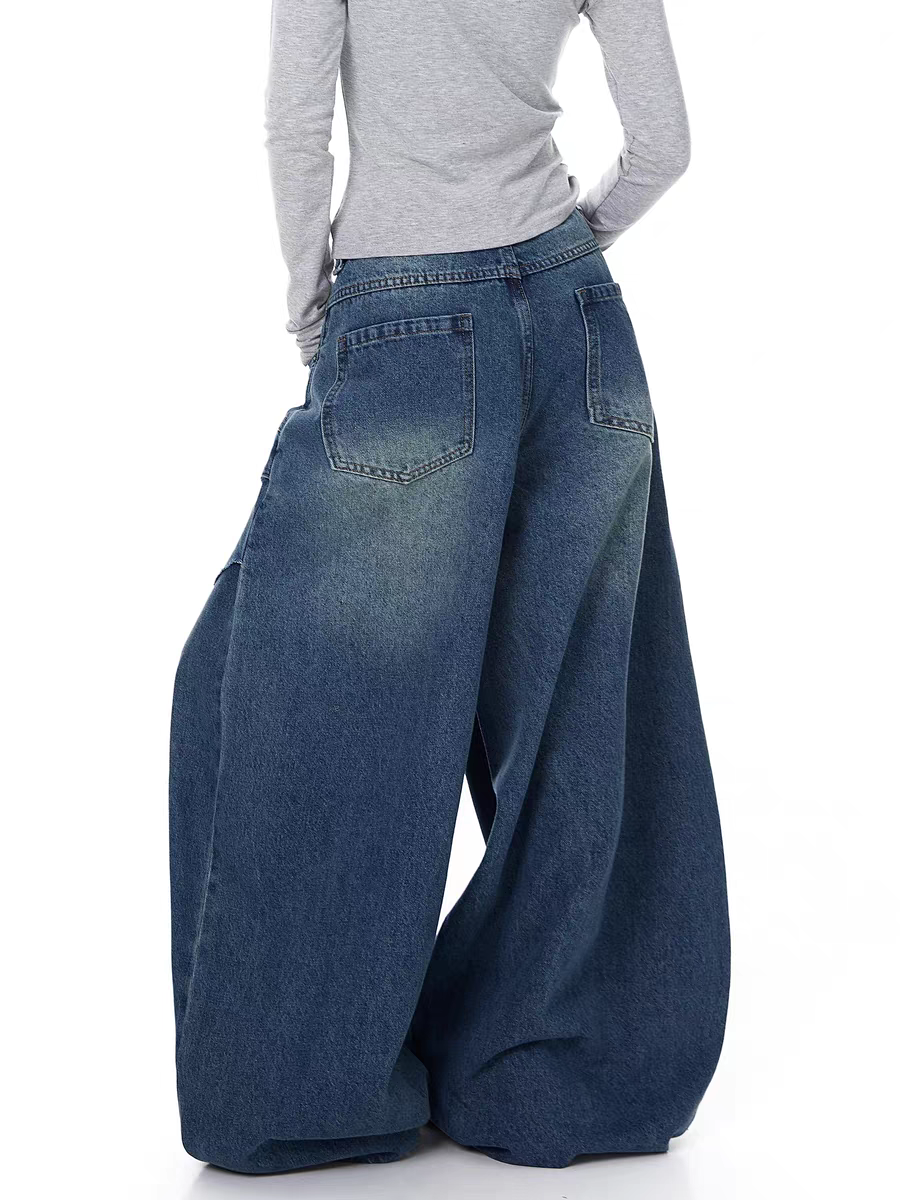 Deconstructed Patchwork Bootcut Heavy Denim