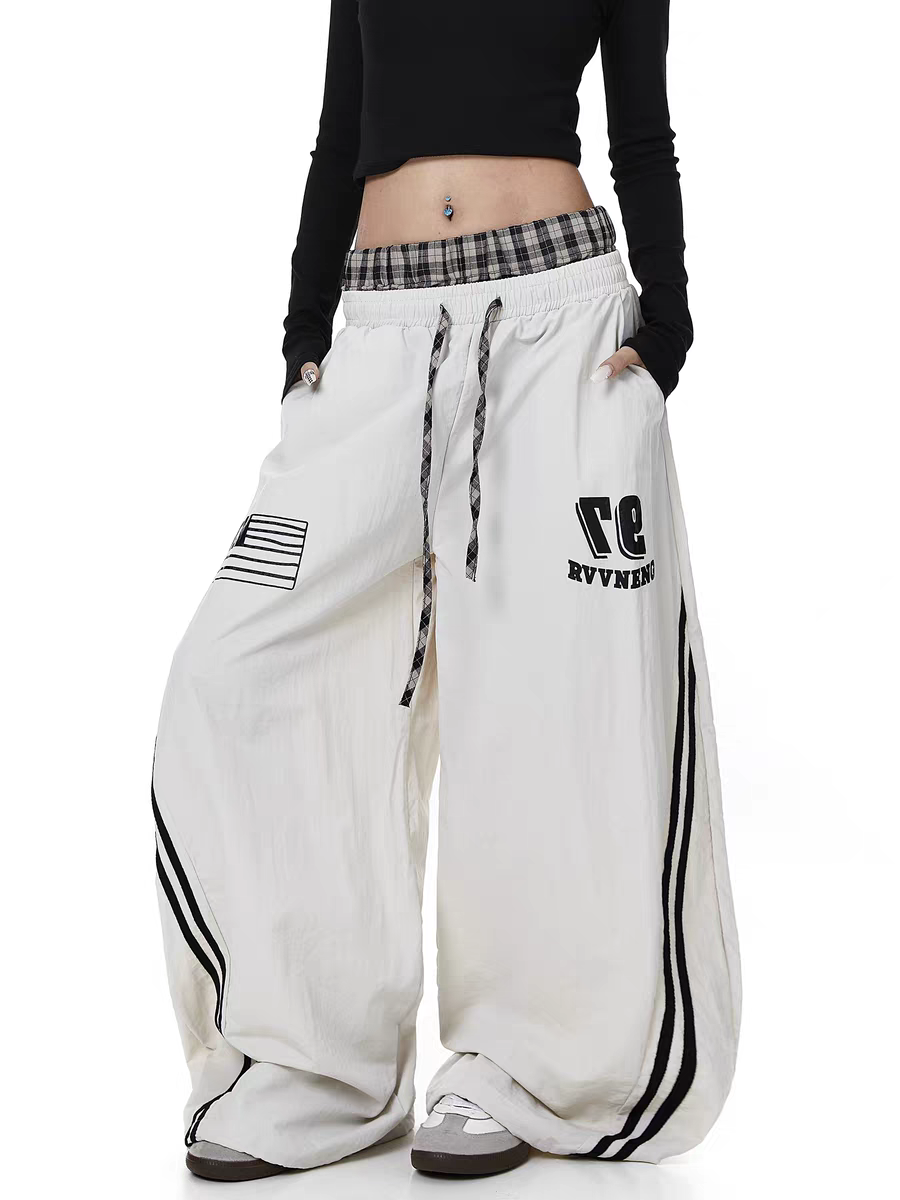 GKIKZ DUAL-WAIST STRIPES JOGGERS