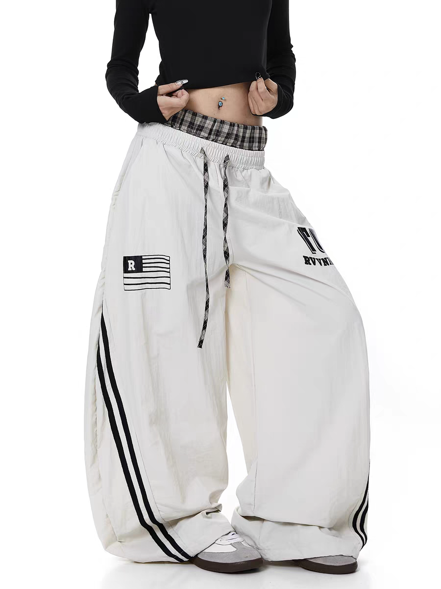 GKIKZ DUAL-WAIST STRIPES JOGGERS