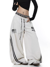 GKIKZ DUAL-WAIST STRIPES JOGGERS