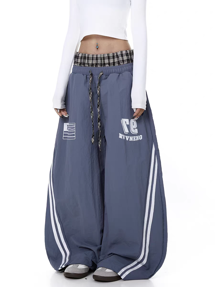 GKIKZ DUAL-WAIST STRIPES JOGGERS