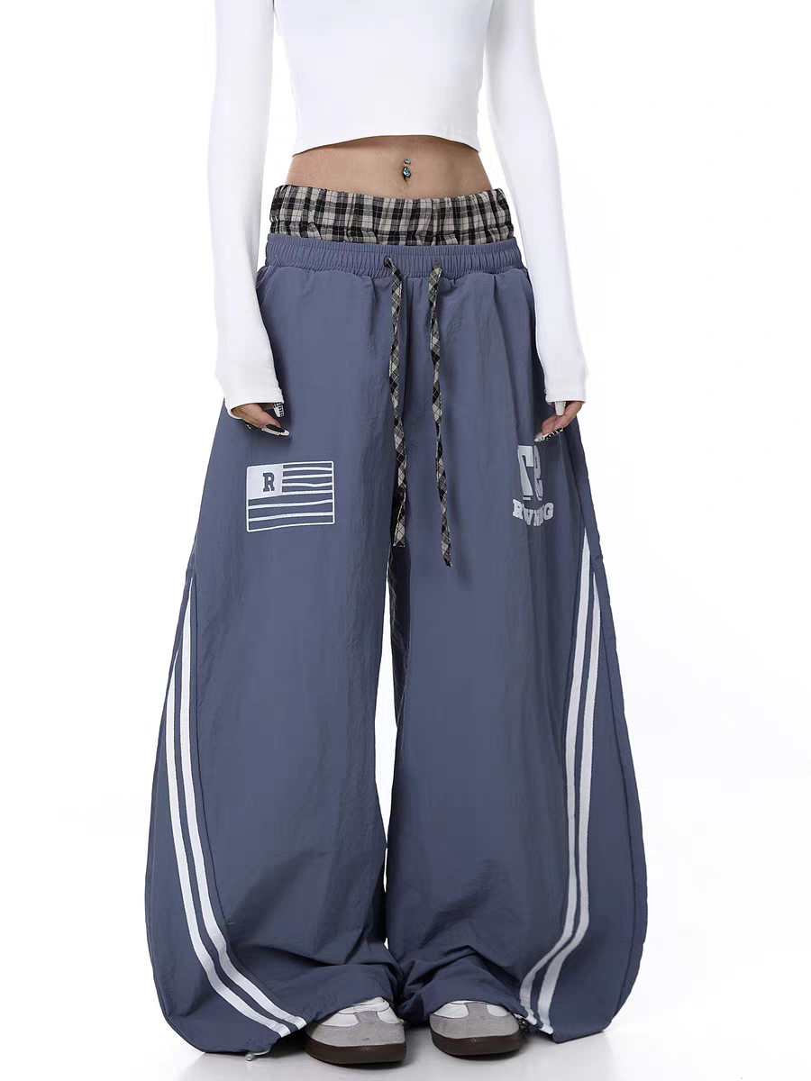 GKIKZ DUAL-WAIST STRIPES JOGGERS