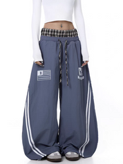 GKIKZ DUAL-WAIST STRIPES JOGGERS