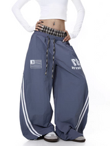 GKIKZ DUAL-WAIST STRIPES JOGGERS
