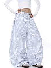 Solid Color Cropped Cotton Pants