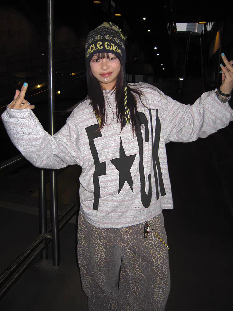 GKIKZ F-STAR LONG SLEEVE OVERSIZED TEES