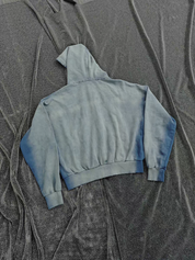 Vintage Badge-Print Distressed Jacket