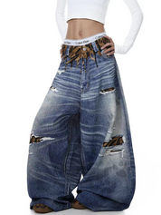 Tiger-Mash Wide-Leg Heavy Denim