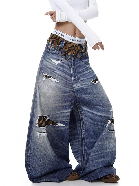 Tiger-Mash Wide-Leg Heavy Denim