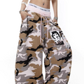 Pinkish Camo-Color Wide Leg Pant