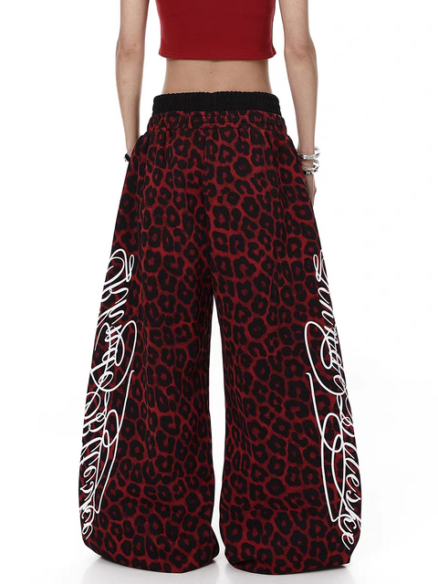 Red Leopard | White Frost | Black Air Dual Waist Sweatpants