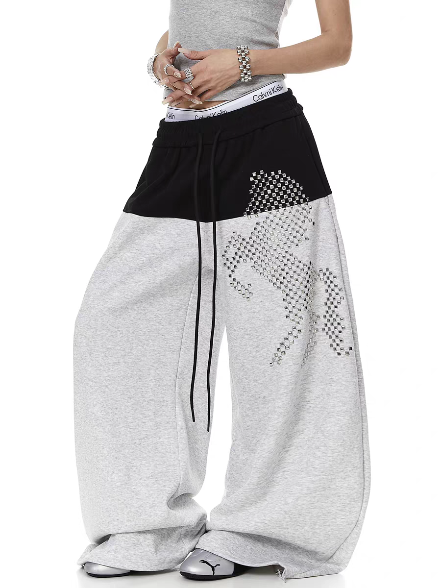 Rivet Horse Crescent-Cut Sweatpant